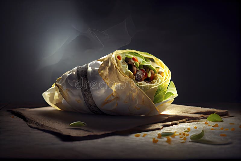 Mexican Rice and Chorizo Sausage Wrap Stock Illustration Illustration of canada, rustic 275413589