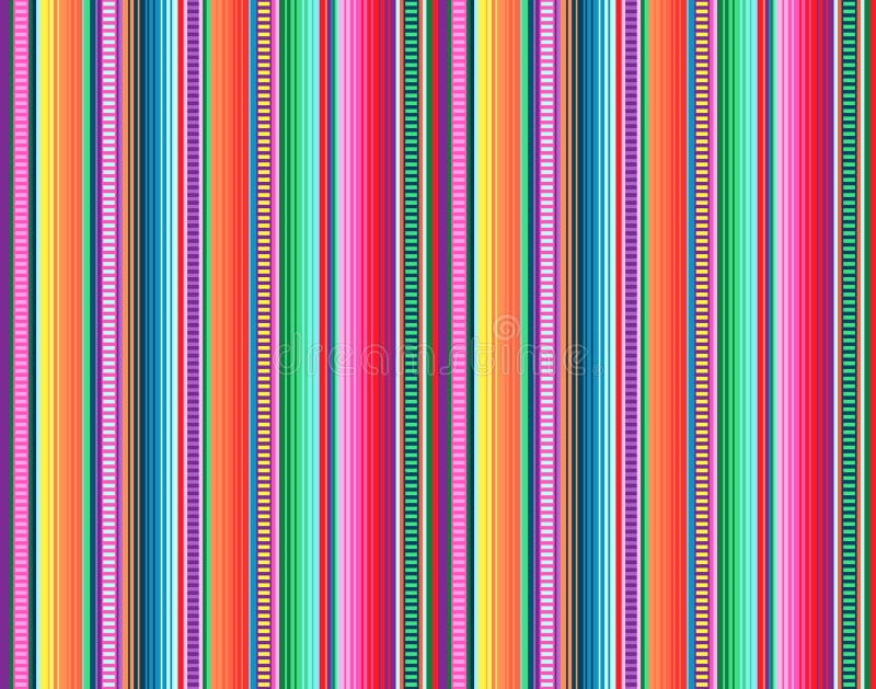 Mexican rug pattern. serape stripes vector stock illustration