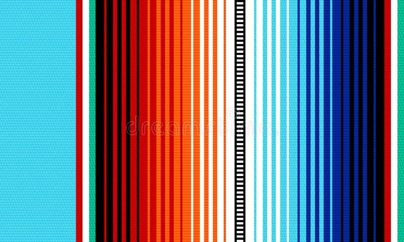 Mexican rug pattern. serape stripes vector royalty free illustration