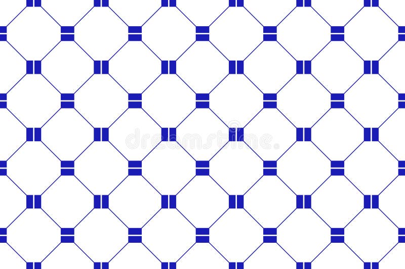 Mexican seamless geometric pattern in blue. Mexico ceramic tile. vector illustration