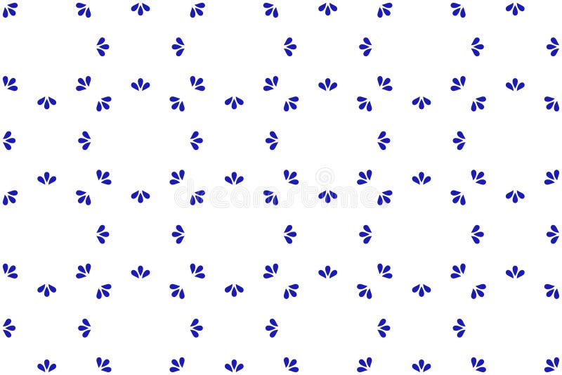 Mexican seamless pattern with traditional blue talavera ceramic tile. stock illustration