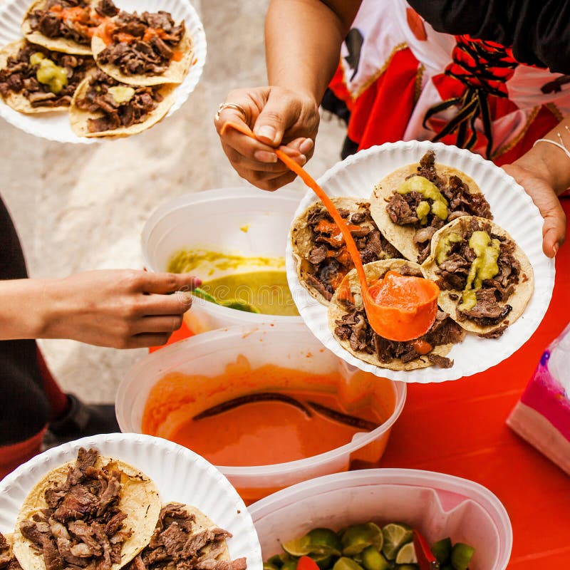 Mexican Tacos Al Pastor in Mexico City Stock Photo Image of carnitas