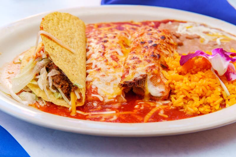 Mexican Tamale Enchilada Taco Stock Image Image of restaurant, fresh 152979329