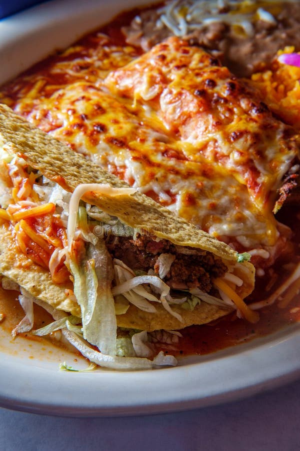 Mexican Tamale Enchilada Taco Stock Photo Image of dish, eating