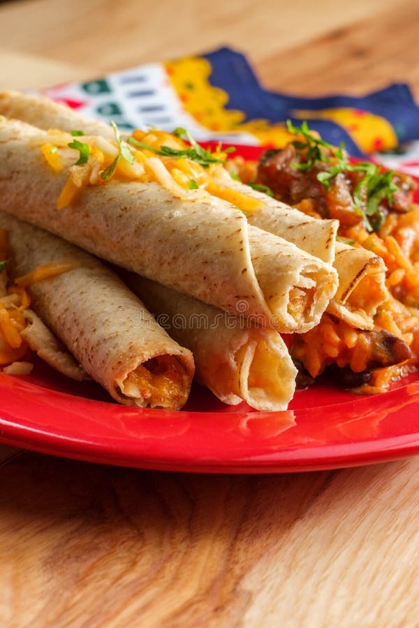 Mexican Taquitos Rice stock photo. Image of santa, spicy 152980782