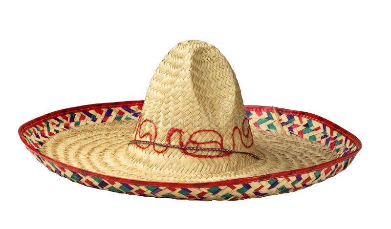 Colorato messicano tipico fieno un cappello.