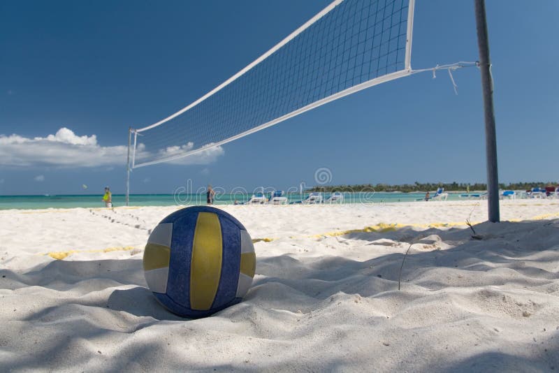 Mexico on beach net ball