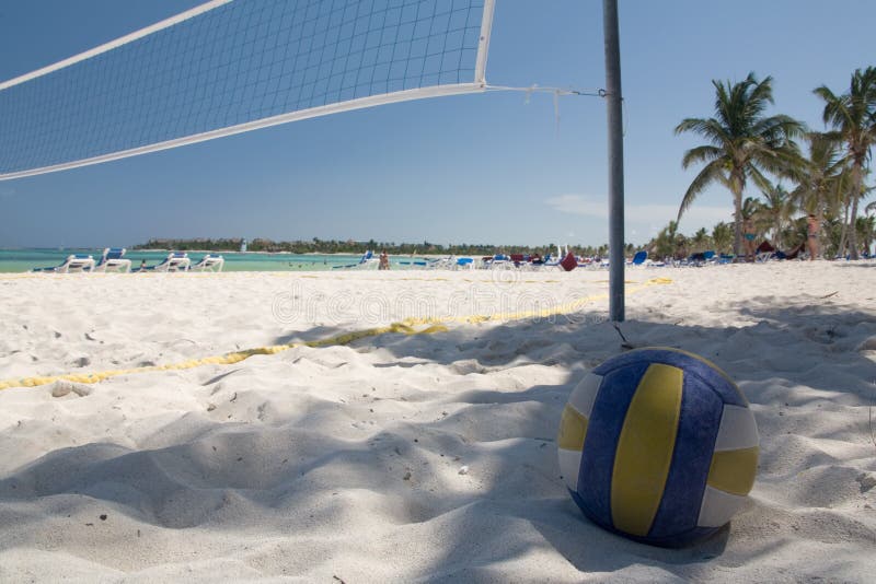 Mexico on beach valleyball net