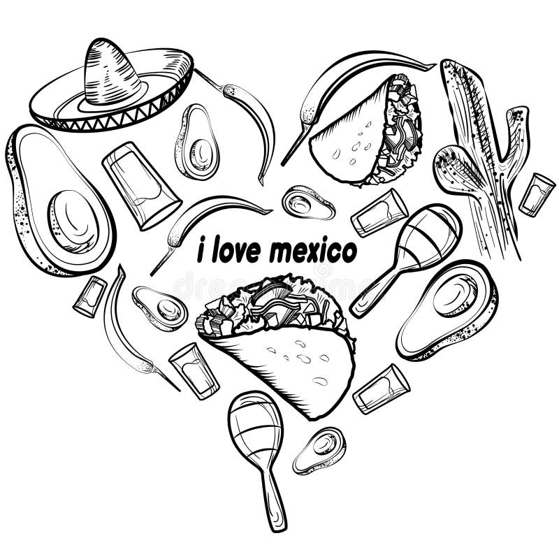 Mexico with Love. Design Vector Broken Heart with Flag Inside. Stock Vector  - Illustration of inside, element: 127421425