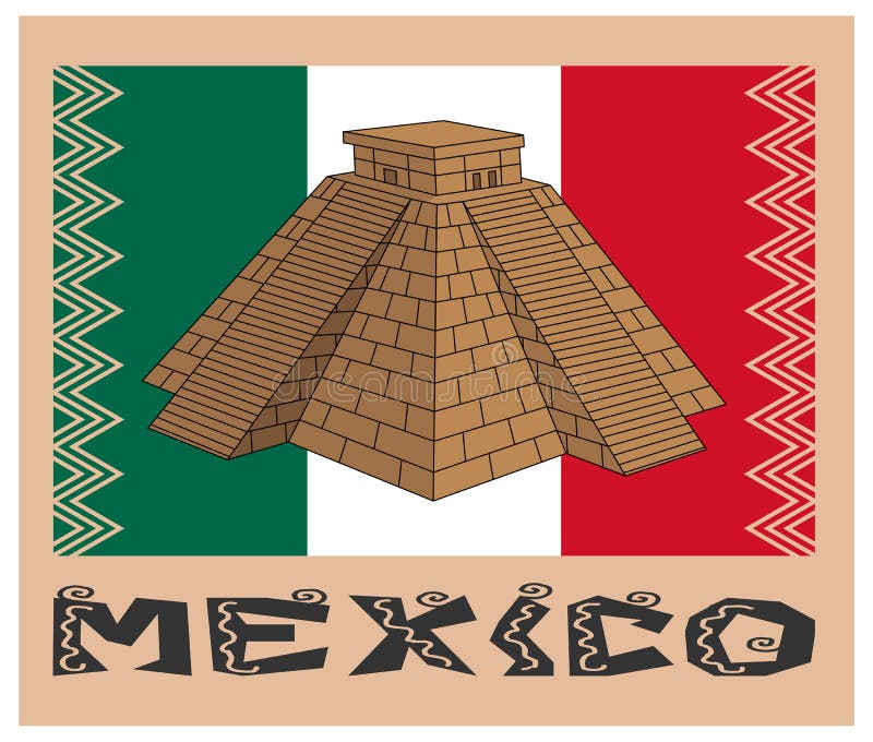 Mexico stock image. Image of travel, flag, pyramid, latino - 64288241