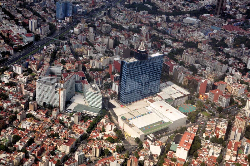 Mexico - stadsantennsikt royaltyfria bilder Mexico - stadsantennsikt royaltyfria bilder