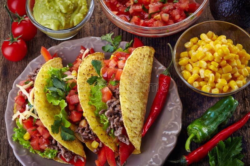 Mexikanische Lebensmittel Tacos stockbilder Mexikanische Lebensmittel Tacos stockbilder