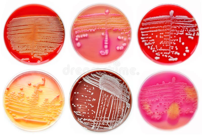 Mezclado de colonias de las bacterias en placa de Petri