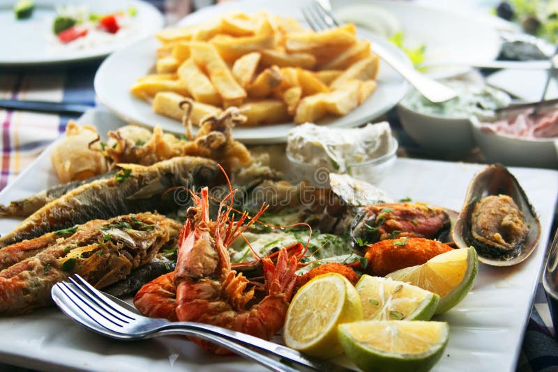 Meze de poissons image stock Meze de poissons image stock