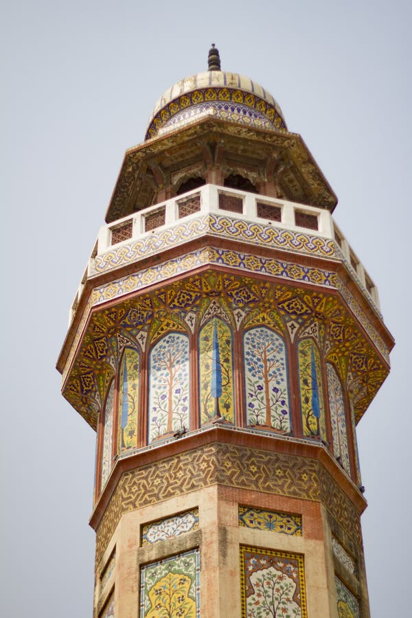 Mezquita de Wazir Khan foto de archivo Mezquita de Wazir Khan foto de archivo