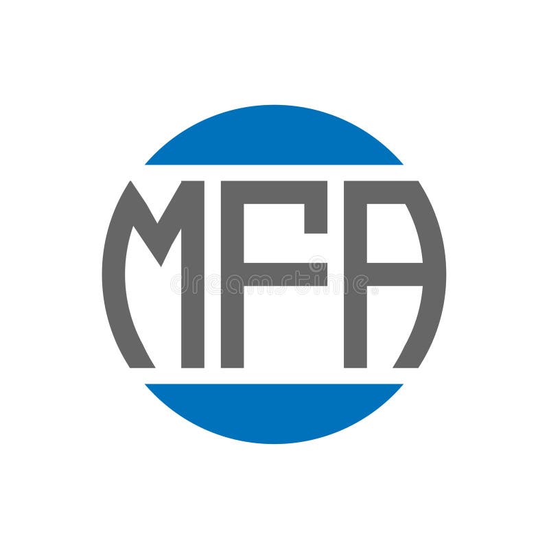 MFA Letter Logo Design on White Background. MFA Creative Initials