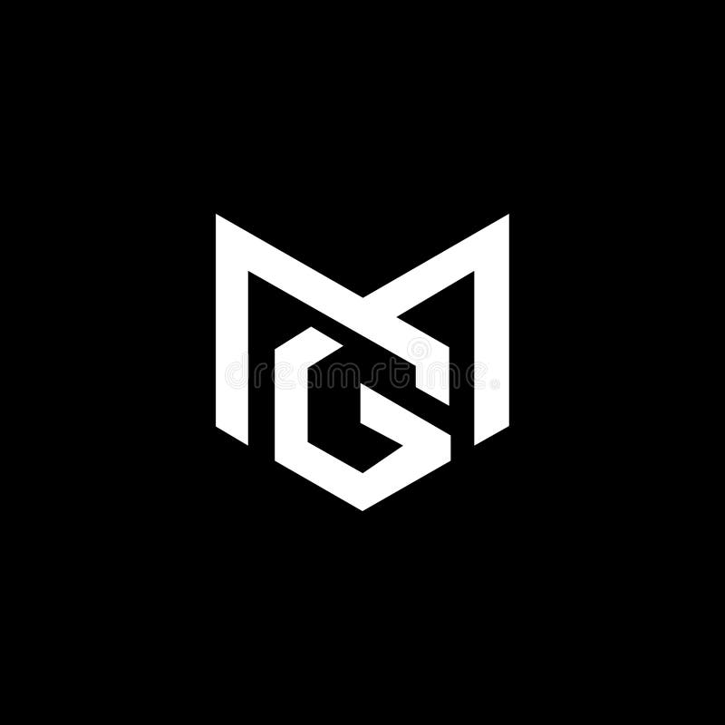 Premium Vector  Monogram initial letter gm mg logo design
