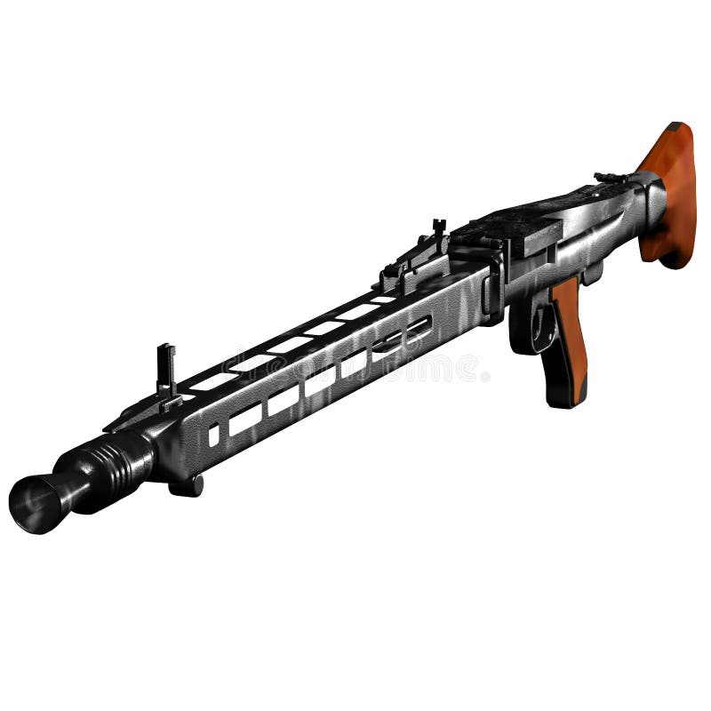 MG42 Machine Gun vector illustration