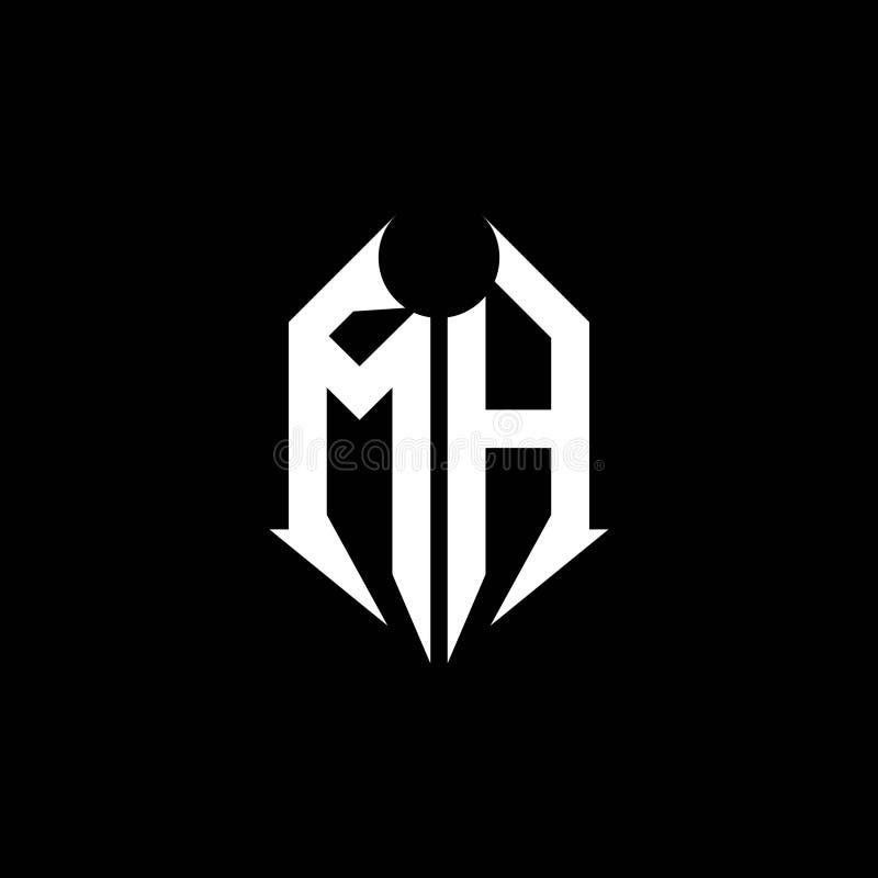 MH Logo Monogram Design Template Stock Vector - Illustration of icon