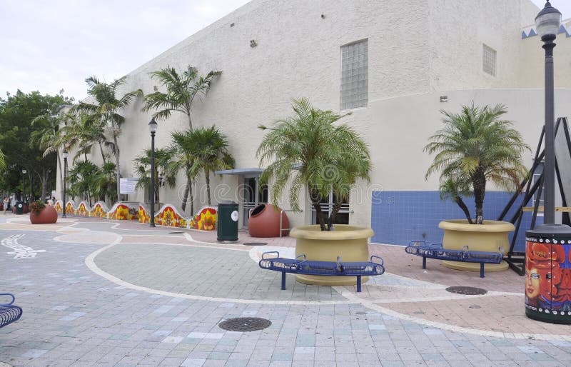 Miami,august 9th: Little Havana Community Plaza from Miami in Florida USA