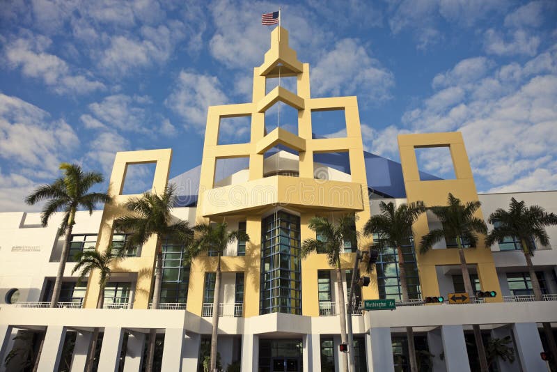 Miami Beach Covention Center stock photos