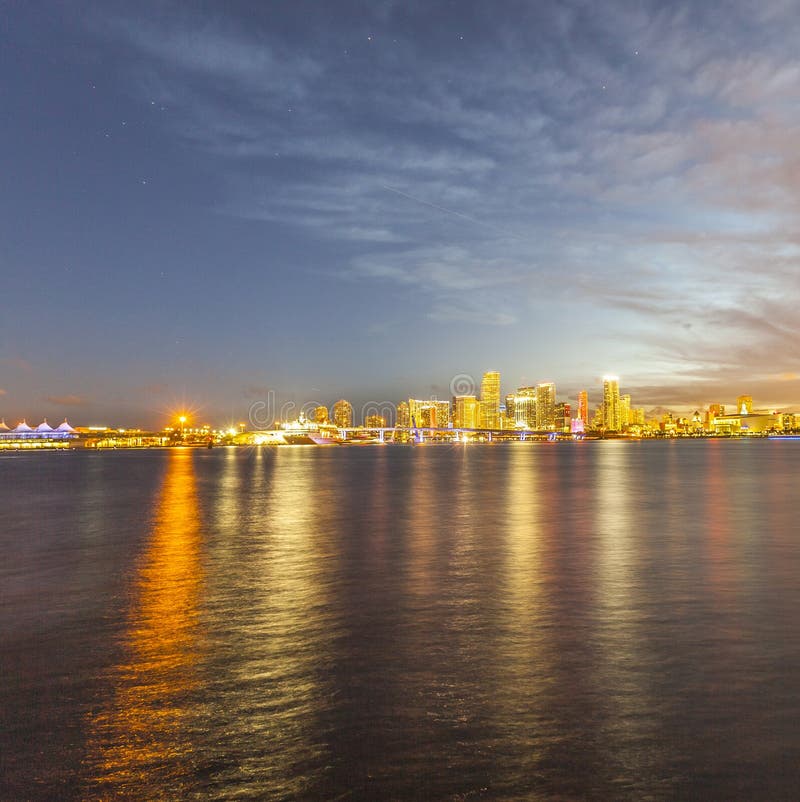 miami skyline panorama copy space miami skyline panorama copy space