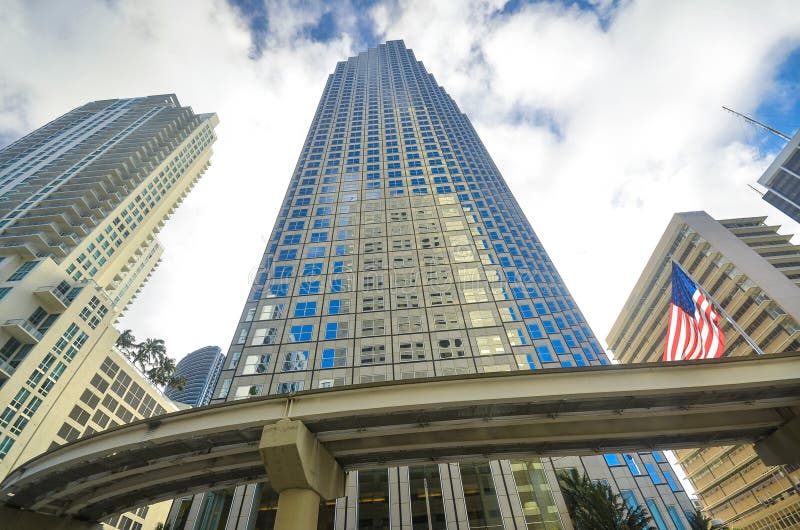 Miami, Florida, USA - Southeast Financial Center, Tallest Office Building in Miami. Miami, Florida, USA - Jan 2016: Southeast Financial Center, Tallest Office