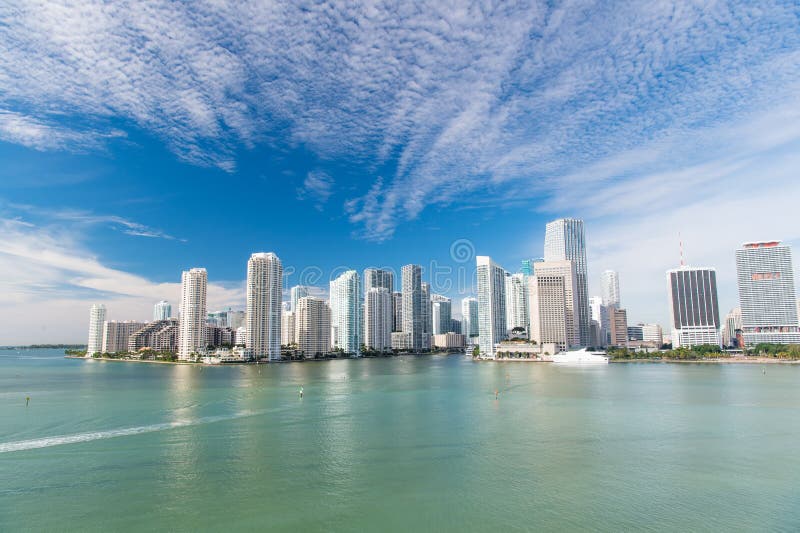 Miami linii horyzontu drapacz chmur zdjęcia royalty free Miami linii horyzontu drapacz chmur zdjęcia royalty free