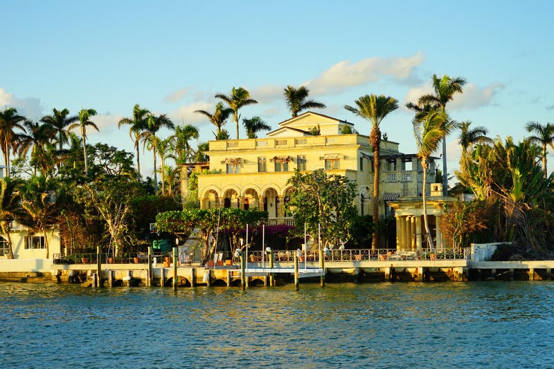 Miami South Beach Luxurious House Stock Image Image of finance