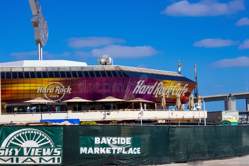 Hard Rock Cafe Bayside Marketplace Miami Editorial Image Image