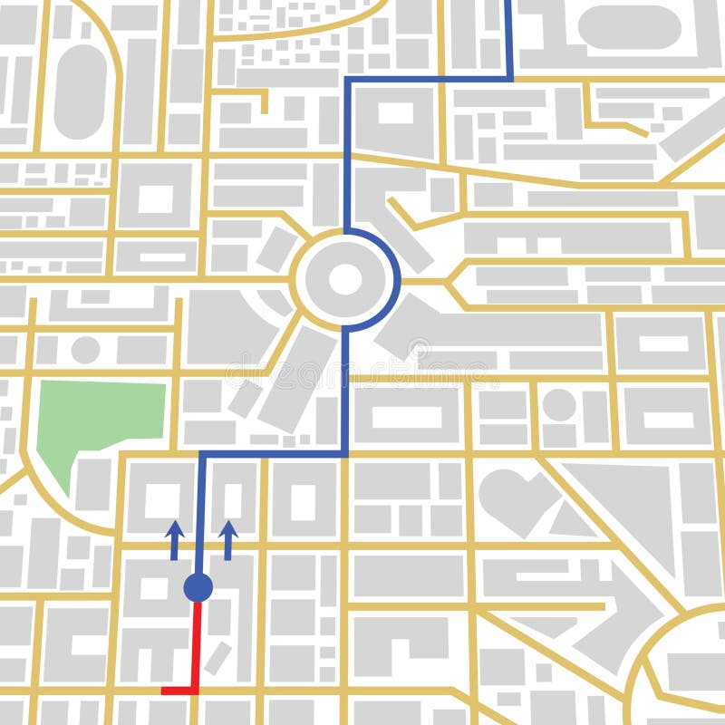 miasta gps mapa ilustracja wektor miasta gps mapa ilustracja wektor