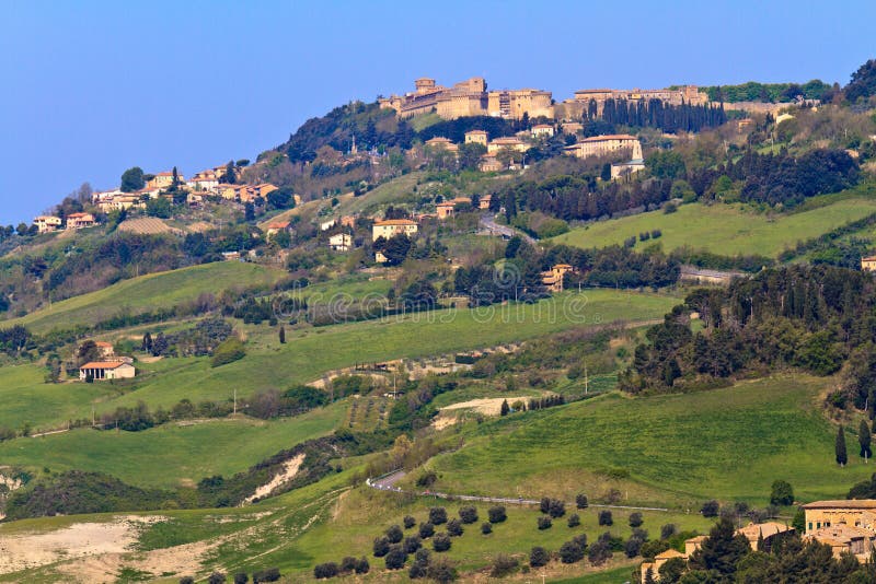 miasta Tuscany widok volterra zdjęcie stock miasta Tuscany widok volterra zdjęcie stock