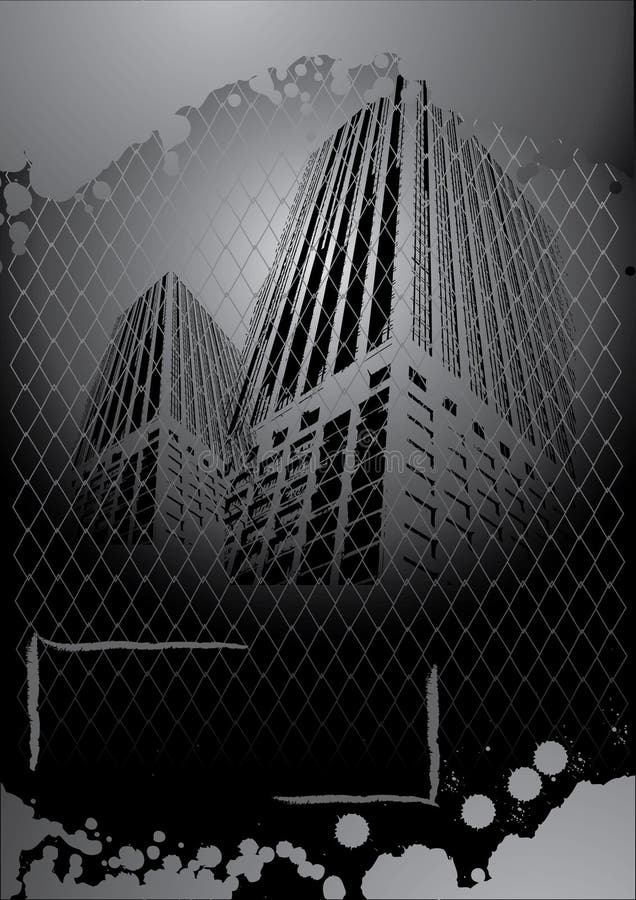 miasta zmroku grunge royalty ilustracja miasta zmroku grunge royalty ilustracja