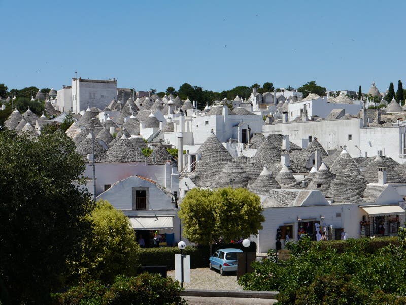 Miasteczko Alberobello w Apulia regionie południowy zdjęcie royalty free Miasteczko Alberobello w Apulia regionie południowy zdjęcie royalty free