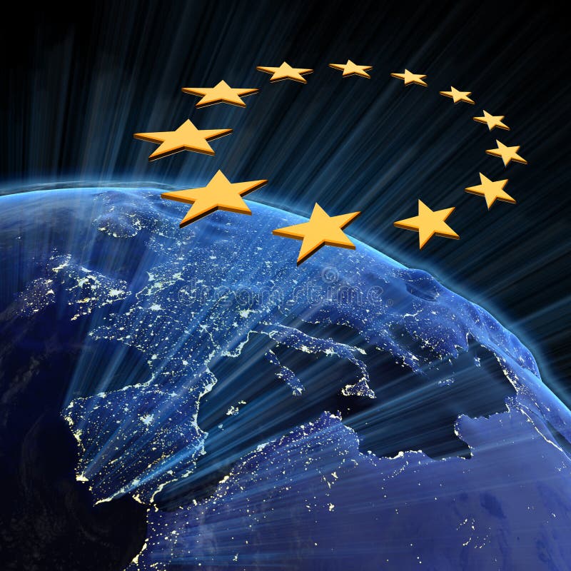 miasto europejczyk zaświeca zjednoczenie royalty ilustracja miasto europejczyk zaświeca zjednoczenie royalty ilustracja