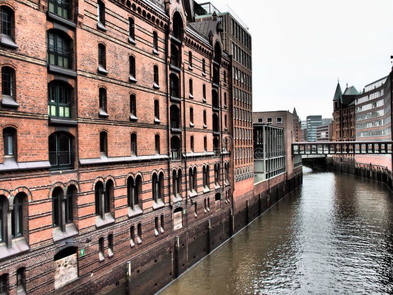 Miasto Hamburg w Niemcy obraz stock. Obraz złożonej z