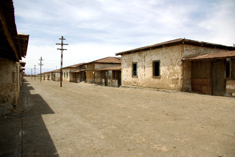 Miasto humberstone chile ducha. obraz royalty free