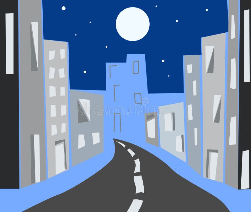 miasto noc ilustracji miasto noc ilustracji