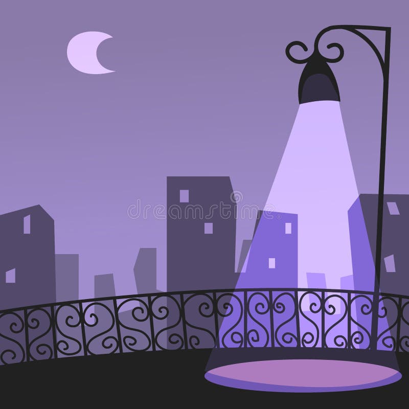 Miasto nocy scena ilustracja wektor Miasto nocy scena ilustracja wektor