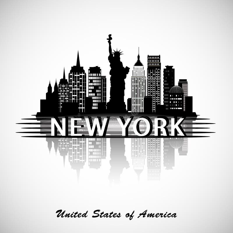 miasto nowa linia horyzontu York royalty ilustracja miasto nowa linia horyzontu York royalty ilustracja