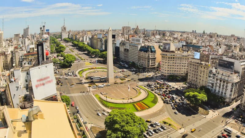 Miasto ruchu drogowego czasu upływu Buenos Aires Above zoom