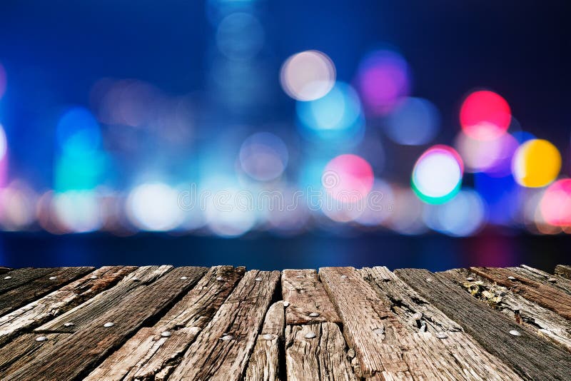 Miasto zaświeca dużego abstrakcjonistycznego kółkowego bokeh obrazy stock