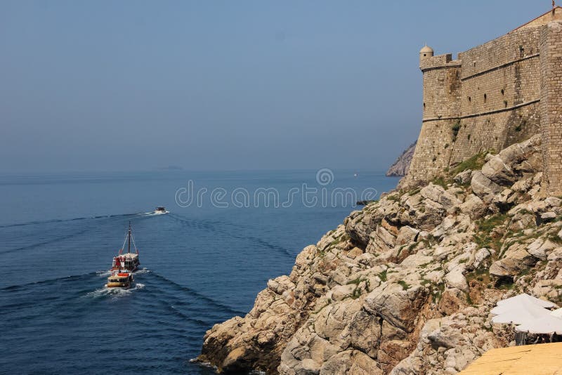 miasto ściany dubrovnik Chorwacja fotografia royalty free miasto ściany dubrovnik Chorwacja fotografia royalty free