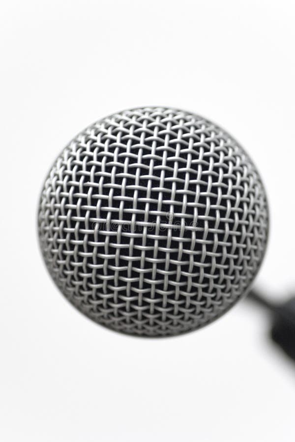 Mic Head Closeup stock image. Image of microphone, fidelity 544139