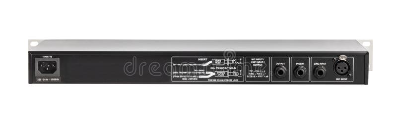 Mic preamp processor stock image. Image of equalizer - 312894337