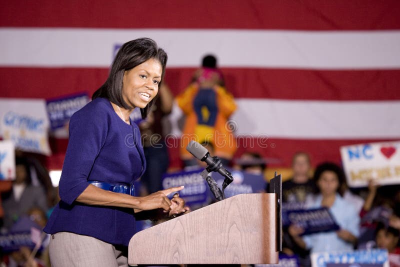 Micaela Obama foto de archivo Micaela Obama foto de archivo