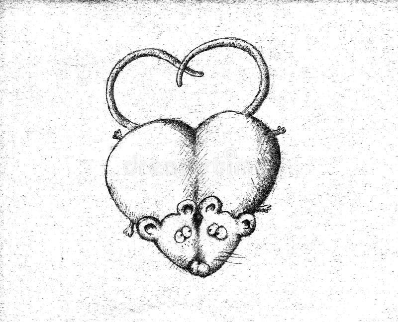Mice in love stock illustration. Illustration of close 28267144