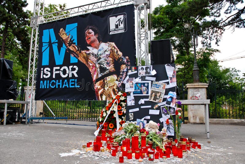 The Michael Jackson Memorial in Bucharest, Romania