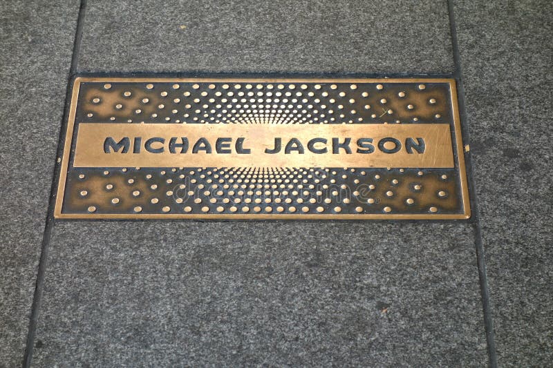 A plaque honoring Michael Jackson at the Apollo Theater Walk of Fame, in Harlem, New York City. A plaque honoring Michael Jackson at the Apollo Theater Walk of Fame, in Harlem, New York City.