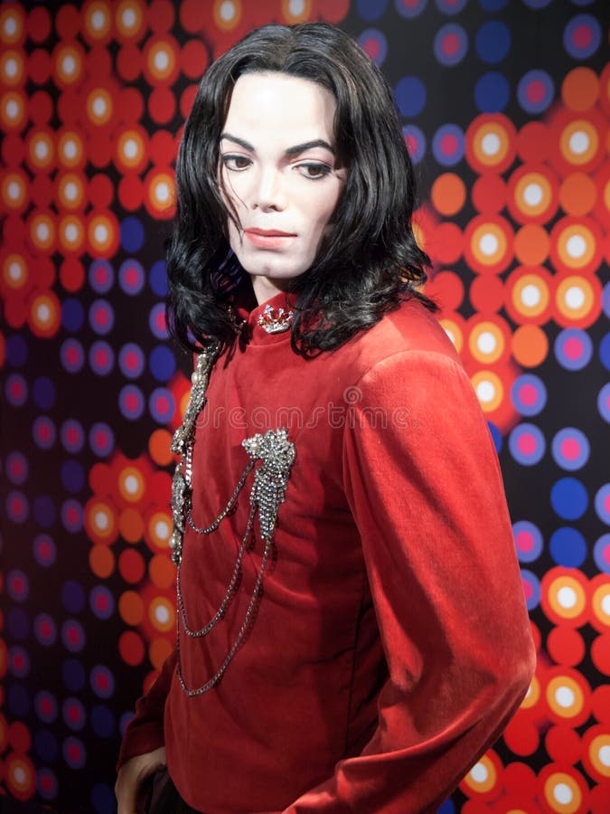 Michael Jackson wax statue at the famous Madame Tussaud's museum in Bangkok, Thailand.